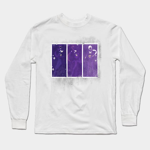 minimalistic pop art  sailor stars design Long Sleeve T-Shirt by mandidesign